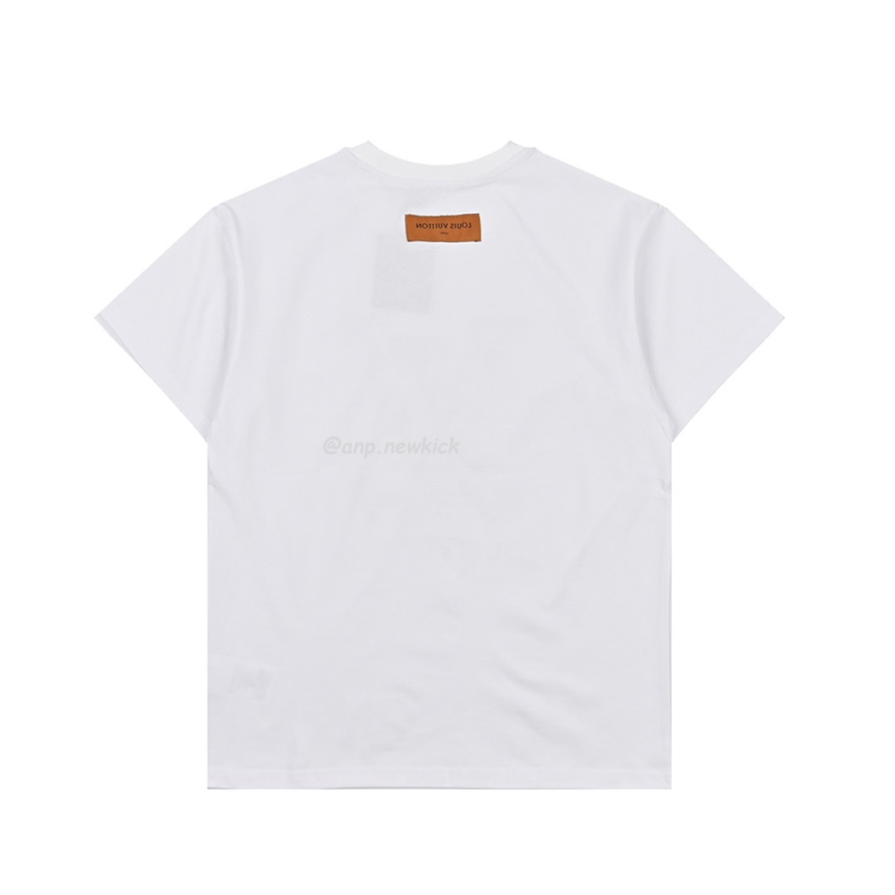 Louis Vuitton Classic Alphabet Digital Direct Spray Round Neck Short Sleeve T Shirt (9) - newkick.org